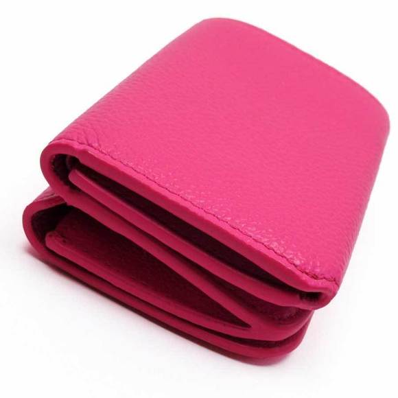 Balenciaga Compact Wallet Leather Pink - Picture 3 of 6